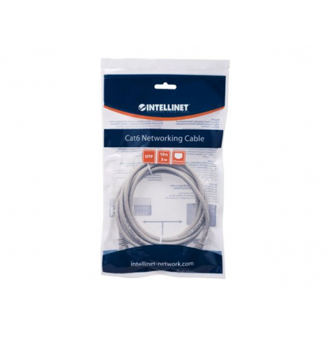 Kabel INTELLINET krosowy RJ45. kat. 6 UTP. 2m szary