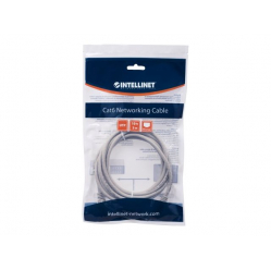 Kabel INTELLINET krosowy RJ45. kat. 6 UTP. 5m szary