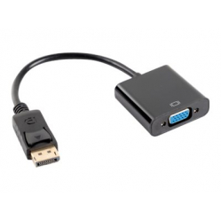 LANBERG AD-0002-BK adapter Displayport VGA czarny 0.2m