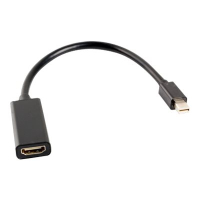Adapter LANBERG AD-0005-BK mini Displayport m / HDMI f 0.2m czarny
