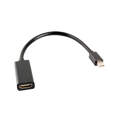 LANBERG AD-0005-BK adapter mini Displayport (M) - HDMI (F) 0.2m czarny