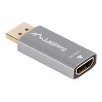 Adapter LANBERG AD-DP-HD-03 DisplayPort m / HDMI f 8K srebrny