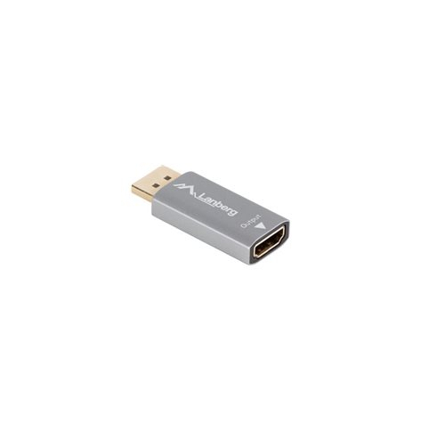 LANBERG AD-DP-HD-03 adapter DisplayPort - HDMI M/F 8K srebrny