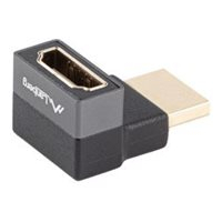 Kabel LANBERG adapter HDMI - HDMI M/F 8K katowy g