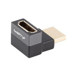 Kabel LANBERG adapter HDMI - HDMI M/F 8K katowy g