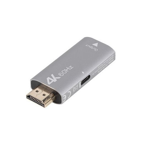 Kabel LANBERG Adapter HDMI M -> Displayport F 4k Srebrny