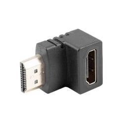 Kabel LANBERG adapter HDMI male HDMI female 90 down