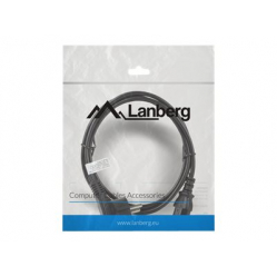 Kabel LANBERG CA-C13C-10CC-0018-BK zasilajacy komputerowy CEE 7/7-> C13 1.8m