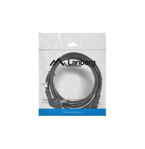 Kabel LANBERG CA-C13C-11CC-0030-BK Lanberg zasilajacy komputerowy VDE CEE 7/7-> C13 3m
