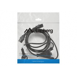 Kabel LANBERG CA-C13C-13CC-0018-BK zasilajacy Y (2 zasilacze) 1.8m