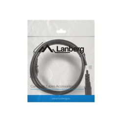 Kabel LANBERG CA-C13E-11CC-0018-BK przedluzacz kabla zasilajacego C13-> C14 1.8m VDE