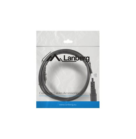 Kabel LANBERG CA-C13E-11CC-0018-BK przedluzacz kabla zasilajacego C13-> C14 1.8m VDE