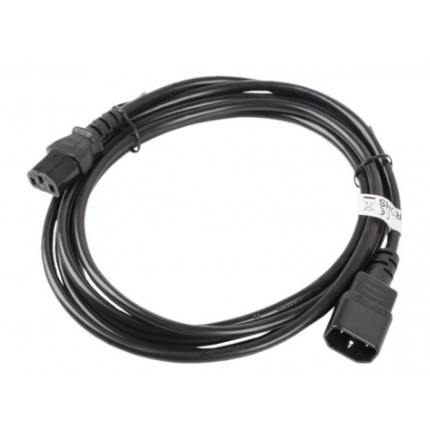 Kabel LANBERG CA-C13E-11CC-0030-BK przedluzacz kabla zasilajacego C13-> C14 3m VDE