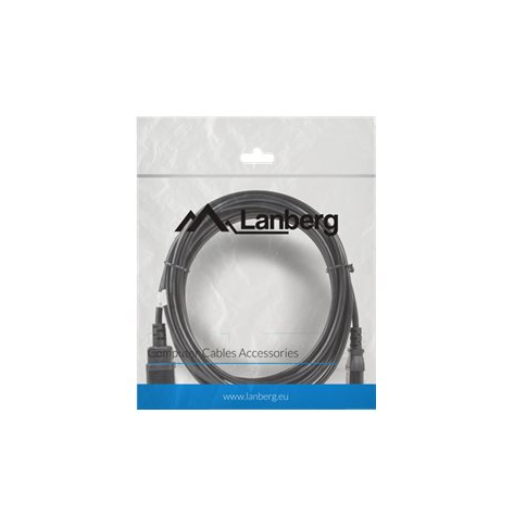 Kabel LANBERG CA-C13E-11CC-0050-BK Lanberg przedluzacz kabla zasilajacego C13-> C14 5m VDE