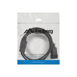 Kabel LANBERG CA-C19E-10CC-0018-BK Lanberg przedluzacz kabla zasilajacego C19-> C20 serwer 1.8m