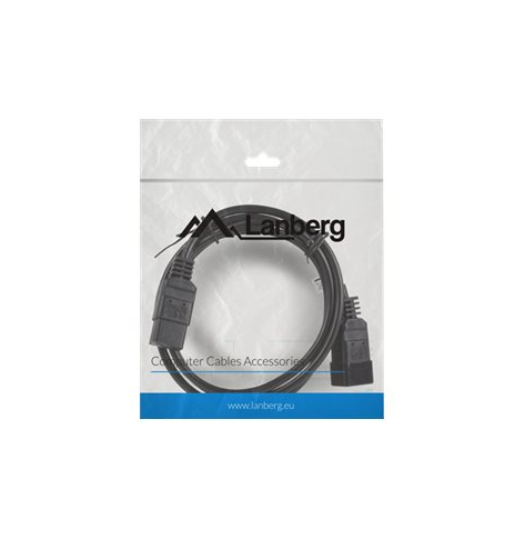 Kabel LANBERG CA-C19E-10CC-0018-BK Lanberg przedluzacz kabla zasilajacego C19-> C20 serwer 1.8m
