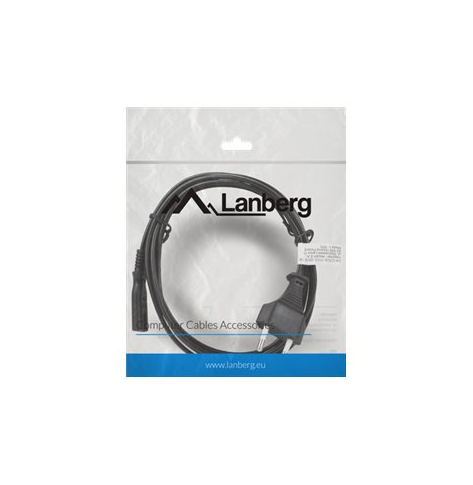 Kabel LANBERG CA-C7CA-11CC-0018-BK Lanberg zasilajacy komputerowy CEE 7/16 -> C7 1.8m VDE