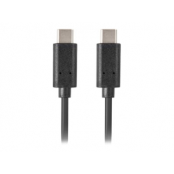 Kabel LANBERG CA-CMCM-10CU-0005-BK Lanberg USB-C M/M 2.0 0.5M Czarny