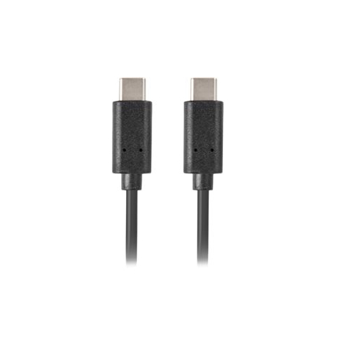 Kabel LANBERG CA-CMCM-10CU-0005-BK Lanberg USB-C M/M 2.0 0.5M Czarny