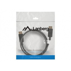 Kabel LANBERG CA-DPDP-10CC-0010-BK Display Port M/M 1m 4K czarny