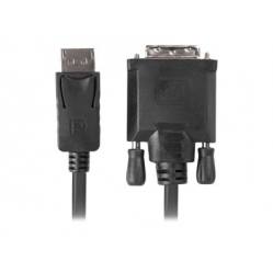 Kabel LANBERG CA-DPDV-10CU-0018-BK Lanberg Displayport(M) V1.2->DVI-D(M)(24+1) 1.8m Czarny DUAL LINK