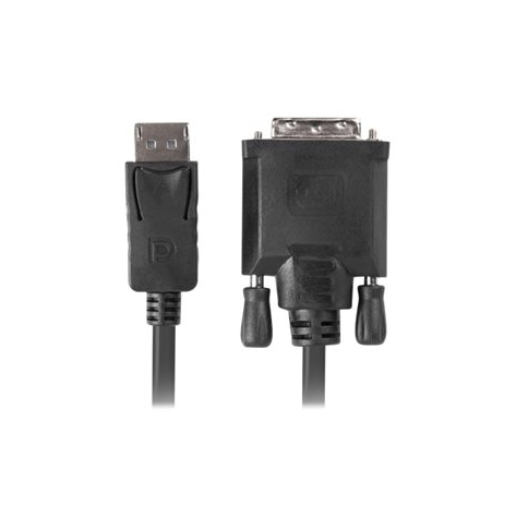Kabel LANBERG CA-DPDV-10CU-0030-BK Lanberg Displayport(M) V1.2->DVI-D(M)(24+1) 3m Czarny DUAL LINK