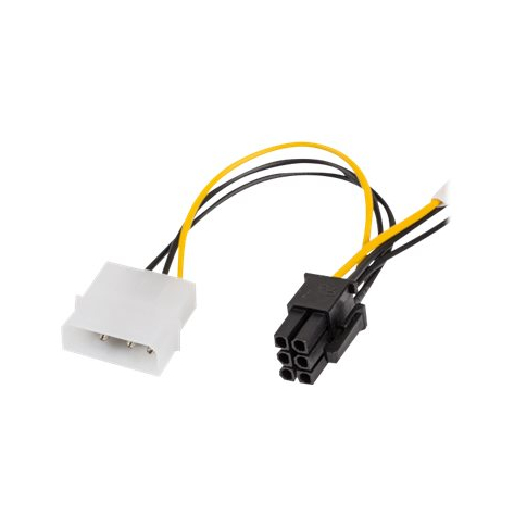 Kabel LANBERG CA-HD6P-10CU-0015 Lanberg rozdzielacz zasilania 2HDD/6PIN BTX/PSU