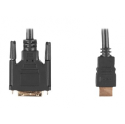 Kabel LANBERG CA-HDDV-10CC-0030-BK Lanberg HDMI -> DVI-D(18+1) M/M Single Link, czarny 3m