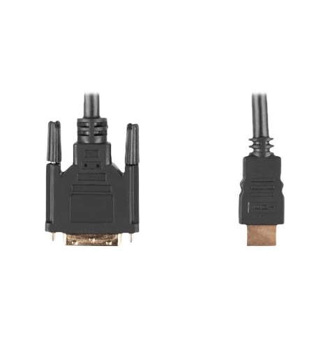 Kabel LANBERG CA-HDDV-10CC-0030-BK Lanberg HDMI -> DVI-D(18+1) M/M Single Link, czarny 3m