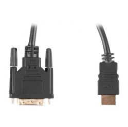 Kabel LANBERG CA-HDDV-20CU-0018-BK Lanberg HDMI -> DVI-D(24+1) M/M Dual Link 4K 30Hz, czarny 1,8m