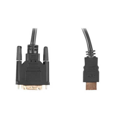Kabel LANBERG CA-HDDV-20CU-0030-BK Lanberg HDMI -> DVI-D(24+1) M/M Dual Link 4K 30Hz, czarny 3m