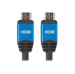 Kabel LANBERG CA-HDMI-20CU-0010-BL Lanberg HDMI M/M V2.0 1M Czarny Premium