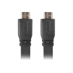 Kabel LANBERG CA-HDMI-21CU-0010-BK Lanberg HDMI M/M V2.0 1M Czarny Plaski