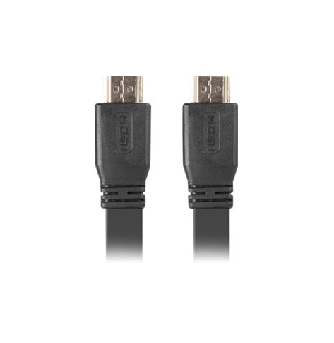 Kabel LANBERG CA-HDMI-21CU-0010-BK Lanberg HDMI M/M V2.0 1M Czarny Plaski