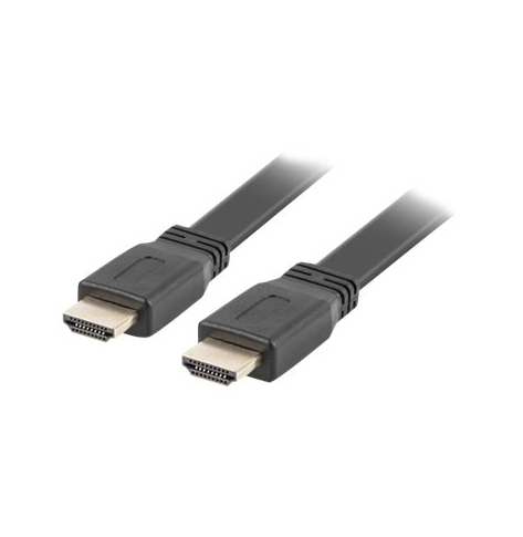 Kabel LANBERG CA-HDMI-21CU-0030-BK Lanberg HDMI M/M V2.0 3M Czarny Plaski