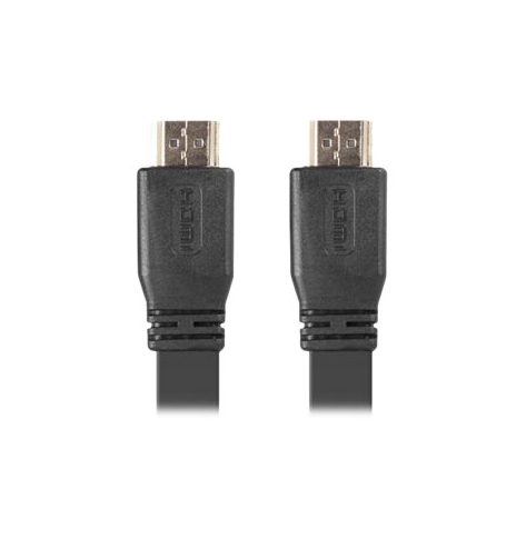 Kabel LANBERG CA-HDMI-21CU-0050-BK Lanberg HDMI M/M V2.0 5M Czarny Plaski