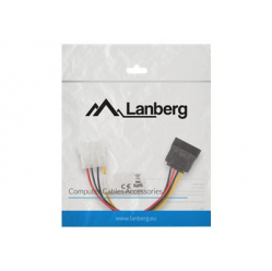 Kabel LANBERG CA-HDSA-10CU-0015 Lanberg zasilajacy MOLEX(F)->SATA(M) 15cm
