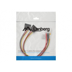 Kabel LANBERG CA-HDSA-11CU-0030 Lanberg zasilajacy MOLEX(M)->SATA(F) x2 30cm