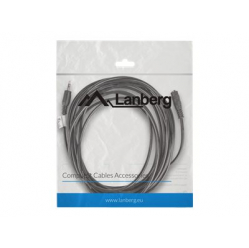Kabel LANBERG CA-MJFJ-10CC-0050-BK Lanberg stereo Mini Jack(M)->Mini Jack(F) 5m