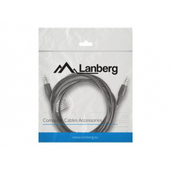 Kabel LANBERG CA-MJMJ-10CC-0020-BK Lanberg stereo Mini Jack(M)->Mini Jack(M) 2m