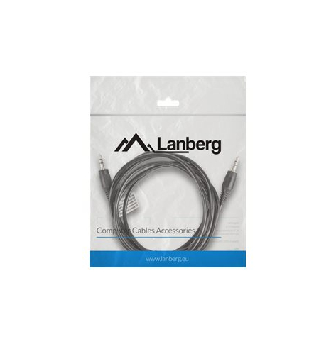 Kabel LANBERG CA-MJMJ-10CC-0020-BK Lanberg stereo Mini Jack(M)->Mini Jack(M) 2m