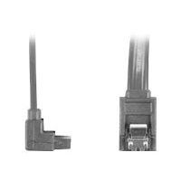Kabel LANBERG CA-SASA-13CU-0050-BK Lanberg SATA DATA II (6GB/S) F/F 50cm z zatrzaskami metal. katowy czarny