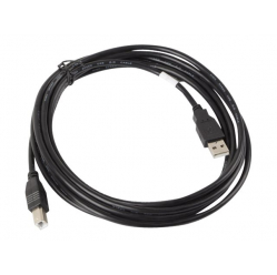 Kabel LANBERG CA-USBA-10CC-0030-BK Lanberg USB 2.0 AM-BM 3m czarny