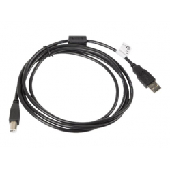 Kabel LANBERG CA-USBA-11CC-0018-BK Lanberg USB 2.0 AM-BM ferryt 1.8m czarny