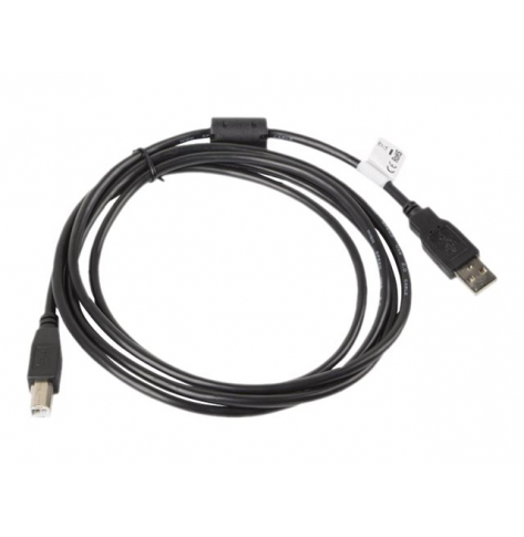 Kabel LANBERG CA-USBA-11CC-0018-BK Lanberg USB 2.0 AM-BM ferryt 1.8m czarny