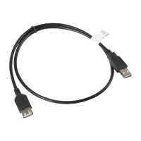 Kabel LANBERG CA-USBE-10CC-0007-BK Lanberg przedluzacz kabla USB 2.0 AM-AF 70cm czarny