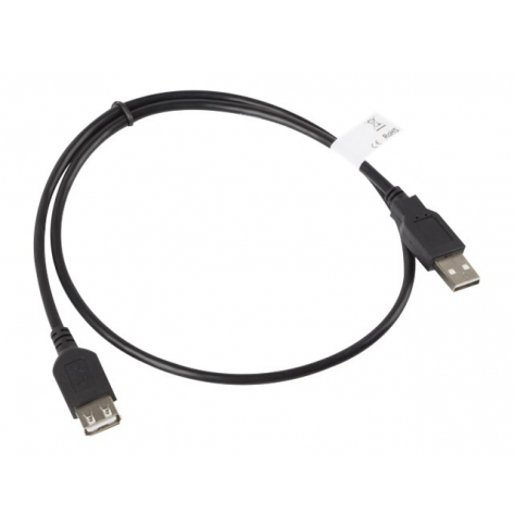 Kabel LANBERG CA-USBE-10CC-0007-BK Lanberg przedluzacz kabla USB 2.0 AM-AF 70cm czarny