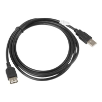 Kabel LANBERG CA-USBE-10CC-0018-BK Lanberg przedluzacz kabla USB 2.0 AM-AF 1.8m czarny