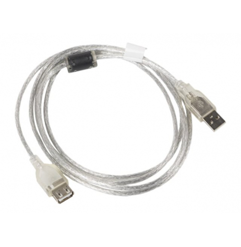 Kabel LANBERG CA-USBE-12CC-0018-TR Lanberg przedluzacz kabla USB 2.0 AM-AF ferryt 1.8m