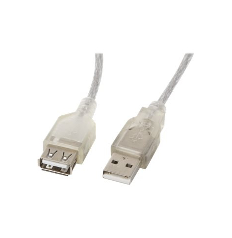 Kabel LANBERG CA-USBE-12CC-0050-TR Lanberg przedluzacz kabla USB 2.0 AM-AF ferryt 5m
